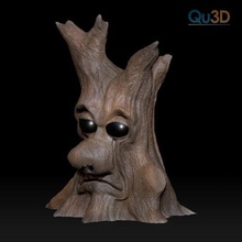 woodman grim qu3d christmas figure 3d print model - Mito3D