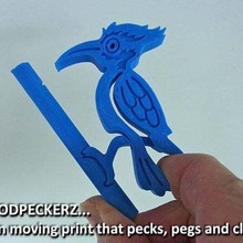woodpeckerz moving one piece print pecks pegs clips home organization woody woodpeckers woodpecker unique toy tools tool storage springy simple sharkz place pet peg office novelty novel notes note model kitchen houshold holder gift fun easy designer design crocz clamps bitd animals 3d print model - Mito3D