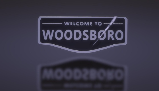 woodsboro grito placa fantasma cara Horror Bruxas parede arte decoração 3d print model - Mito3D