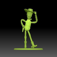woody toy story art 3d character juguete baquero cowboy toystory man 3d print model - Mito3D