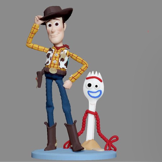 woody toy story pixar disney personaggio statua stampa 3d giocattolo storia carattere 3D print model - Mito3D