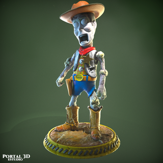 woody zombie us toy story Game toysstory buzz thelastus infected gamer lightyear 3d print model - Mito3D