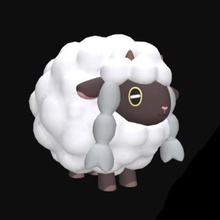 wooloo pokemon jeu aller gamer de nintendo commutateur les moutons le karaoké kawaii 3d print model - Mito3D