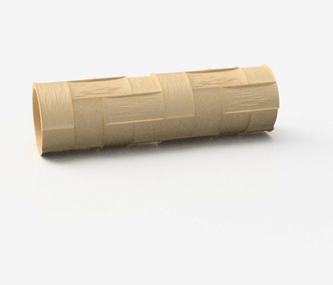 gewebt Bambus Textur Walze Polymer Lehm Ohrringe Cutter Bambu 3d print model - Mito3D