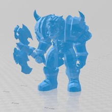 wor warrior wow game 3d print model - Mito3D