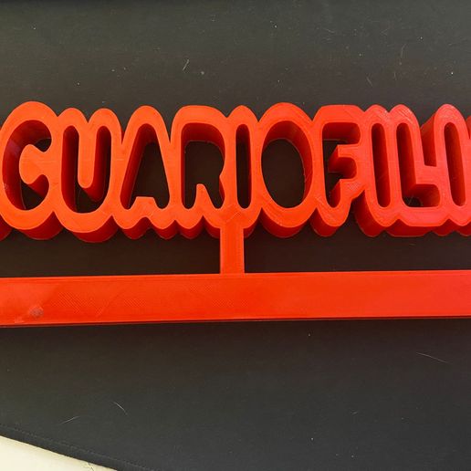 palavra aquarofilia 3D print model - Mito3D