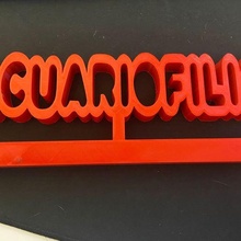 palabra aquarofilia 3d print model - Mito3D