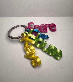 word keyrings Jewelry jewellery keys keychain keyring car accessories house spare 3d print model - Mito3D