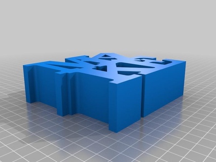 palabra escultura personalizado esculturas 3d print model - Mito3D