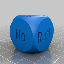 work dice customized 3d print model - Mito3D