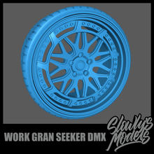 work gran seeker dmx model car wheels rims aoshima 1/24 1:24 fujimi tamiya 3d print model - Mito3D