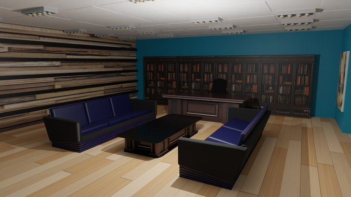 travail bureau bar éclater bureaux intérieur meubles réunion accueil chaise salon 3d print model - Mito3D