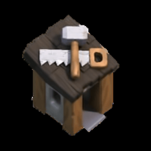 worker's hut clash clan game workers' clans worker 3d print model - Mito3D