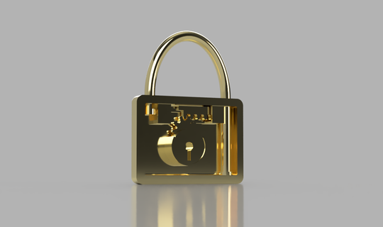 working lock lock lockable pirate chest  3d print model - Mito3D