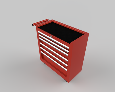 taller carretilla 1 24 diorama servidor mecanico herramientas caja escala modelo modelado 3d print model - Mito3D
