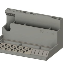 workstation 3d tool holder ender cr 10 creality tools printer storage ergonomics support 3d print model - Mito3D