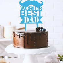world's dad cake topper 3d print model - Mito3D
