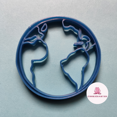 world cookie cutter home mold cookies 3d print model - Mito3D
