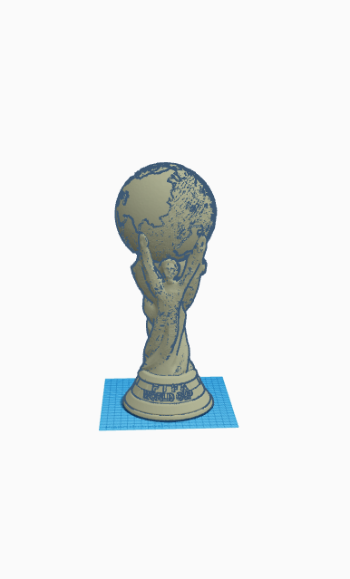 Welt Tasse fifa Fußball Trophäe Argentinien 3D print model - Mito3D