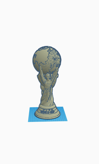 mundo taza fifa fútbol trofeo argentina 3d print model - Mito3D