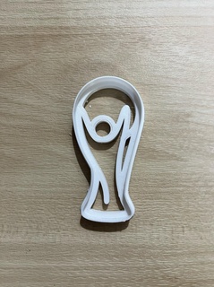 world cup cutter qatar argentina champion cutting cookie mass soccer 3d print model - Mito3D