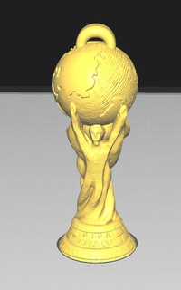 mondo tazza chiave squillare portachiavi Qatar calcio messi cristiano cr7 maradona argentina campione trofeo remixare 3d print model - Mito3D