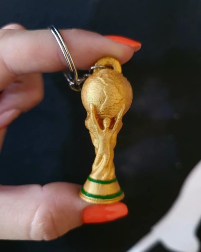 world cup keychain jewelry fifa argentina second france 3d print model - Mito3D