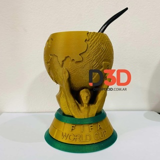 world cup mate cup world  3d print model - Mito3D