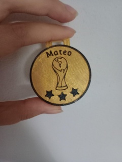 world cup medal 3d print model - Mito3D