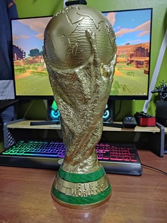 world cup textured - copa del mundo texturizada campeon 3d print model - Mito3D
