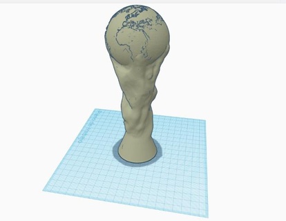 monde tasse Argentine 3d print model - Mito3D