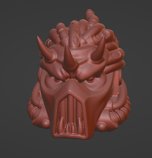world eaters daemon prince head 3d print model - Mito3D