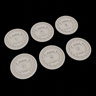 world eaters objective markers numbered set 6 Game eater marker token objectives tokens wargame counter counters 3d print model - Mito3D