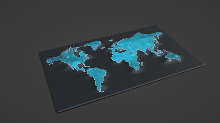 dünya harita topografya uydu bayrak durum ülke arazi alanı kent bölge coğrafi world map kıta avrupa afrika avustralya 3d print model - Mito3D