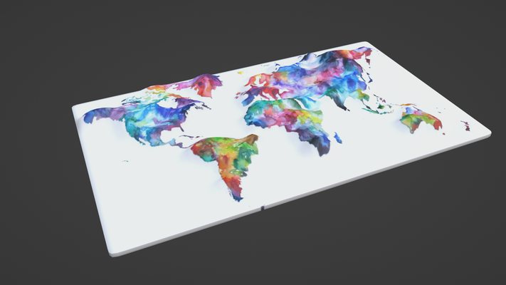 world map topography satellite flag state country land landspace city territory geographical earth world-map continent europe africa australia 3d print model - Mito3D