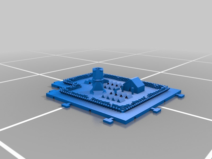 dünya harita inşaatçı Ordu kamp yeri 3d modüler sistemleri barikat barikatlar dnd mini minyatür destek fayans genişleme bayrak haritalar solgunluk rpg rpgs yardım oyun standart masaüstü çadır kule oyuncak 3d print model - Mito3D
