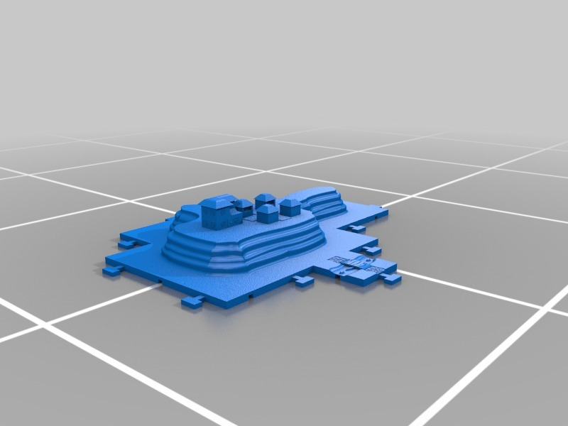 monde carte constructeur marchande hauteurs 3d Plans jeu plateau dnd maison miniature carrelage Jeu Montagne rpg rpgs aide table taverne tuile Commerce jouet 3D print model - Mito3D