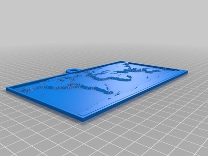 world map lithopane customized 2d art 3d print model - Mito3D