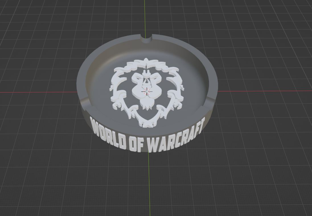 mondo of warcraft alleanza portacenere gioco wow orda rpg mmorpg 3D print model - Mito3D