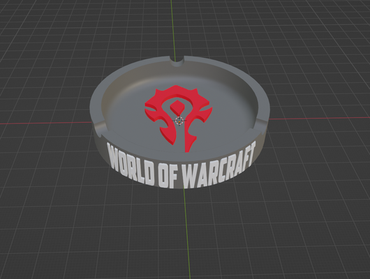 monde of warcraft horde cendrier jeu sensationnel alliance rpg mmorpg 3d print model - Mito3D