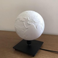 world table lamp art terra land balloon 3d print model - Mito3D