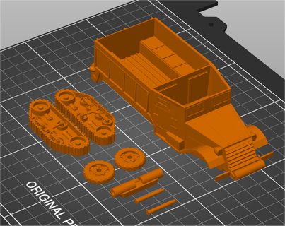 world war 2 american half track low poly toy 3d print model - Mito3D