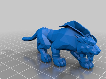 dünya Warcraft gece elf Druid kedi form yazdırılabilir oyuncak oyun 3d print model - Mito3D