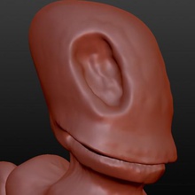 worm a arte scultpure 3d print model - Mito3D