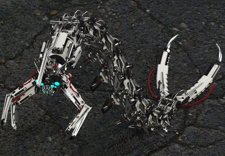 gusano mecánico juego modelo robots robot acción figura cifras 3d print model - Mito3D