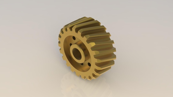 worm gear helical 3d print model - Mito3D