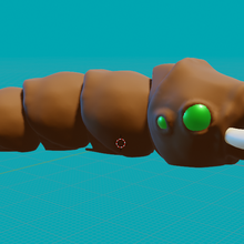 gusano monstruo ranchero 3d print model - Mito3D