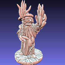 worm wizard horror 28mm game lovecraft weird miniature fdm mage sorcerer magic 3d print model - Mito3D