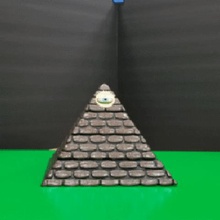 usado piedra de la pirámide compartimiento secreto juego juguete accesorios estrategia caja almacenamiento piezas pequeñas contenedor illuminati oculto egipcio el antiguo egipto 3d print model - Mito3D