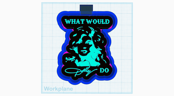 would dolly dolly parton wwdd freshie mold country  3d print model - Mito3D